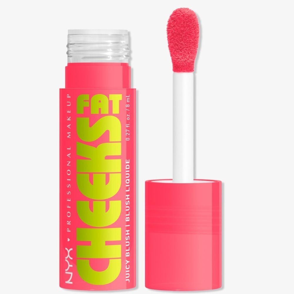 🦋 NYX GUAVA GUSH - PINKY CORAL Fat Cheeks Juicy Dewy Liquid Blush New FullSz